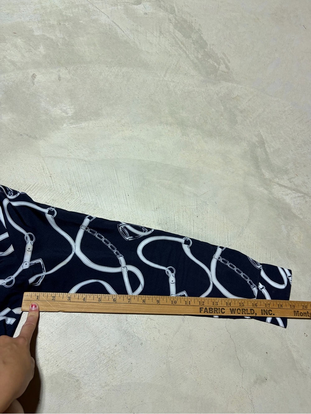 Lauren Ralph Lauren Navy Chain Print shirt Dress 10 - Picture 3 of 12